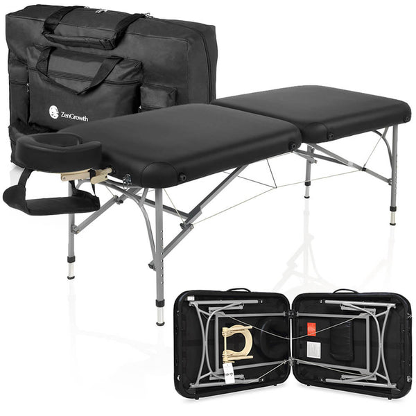Zweite Chance ZENGROWTH Massageliege Artarmon II Schwarz 71cm