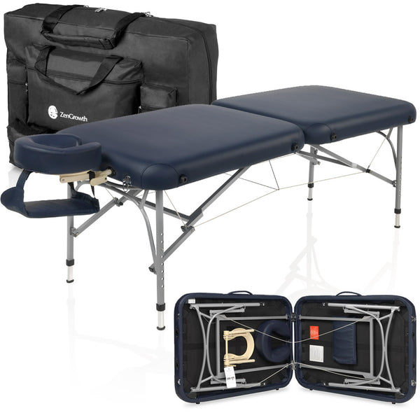 Zweite Chance ZENGROWTH Massageliege Artarmon Marineblau 63,5cm
